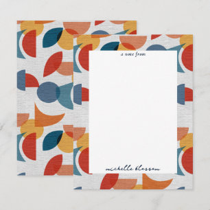 Bright Geometric Retro Abstract Midcentury Modern Card