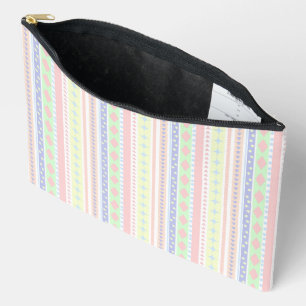 Bright Geometric Shapes Accessory Pouch