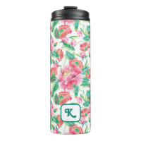 Bright Girly Pink Flowers Pattern