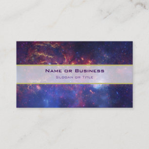 Bright Glowing Galaxy in Outer Space Business Card