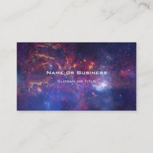 Bright Glowing Galaxy in Outer Space Business Card