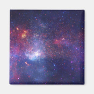 Bright Glowing Galaxy in Outer Space Magnet