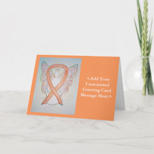 Bright Gold Awareness Ribbon Angel Cards