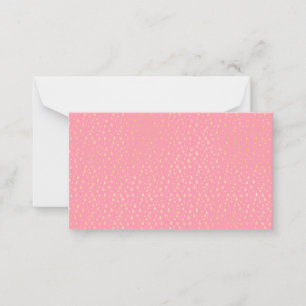 Bright Golden Stars Pink Colour Starry Astronomy Card