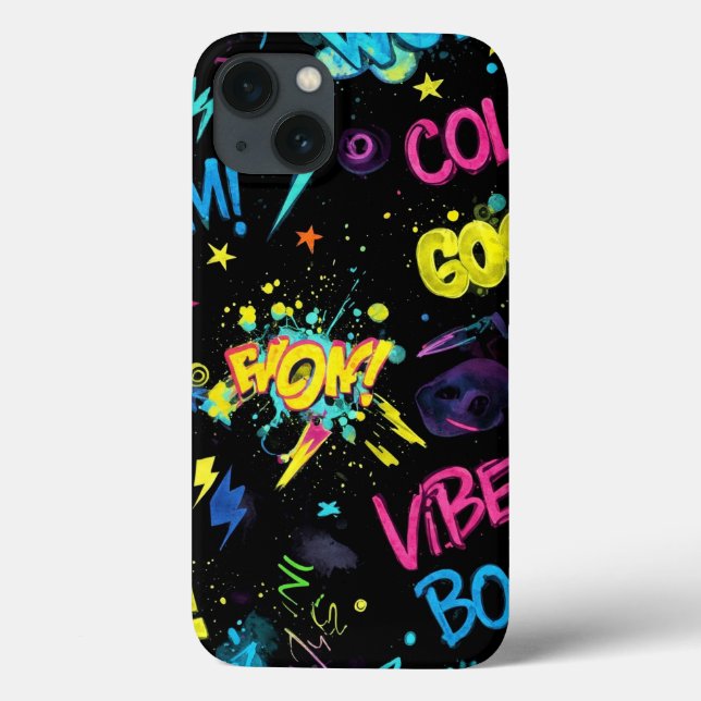  Bright Graffiti by Natasha Us   Case-Mate iPhone Case (Back)