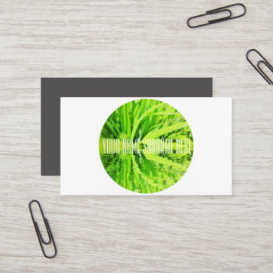 Bright Grass Lawn Water Reflection Business Card