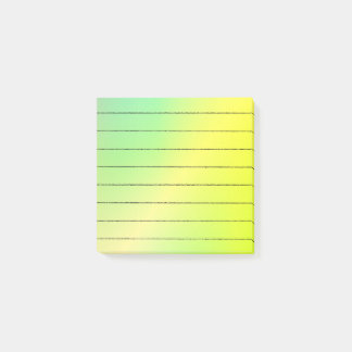 Bright Green and Yellow Post-it Notes