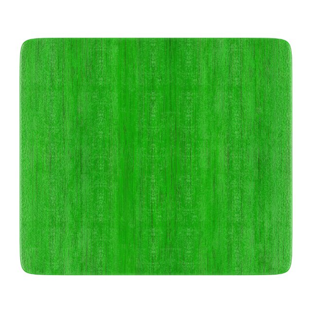 Bright Green Bamboo Wood Grain Look Cutting Board (Front)