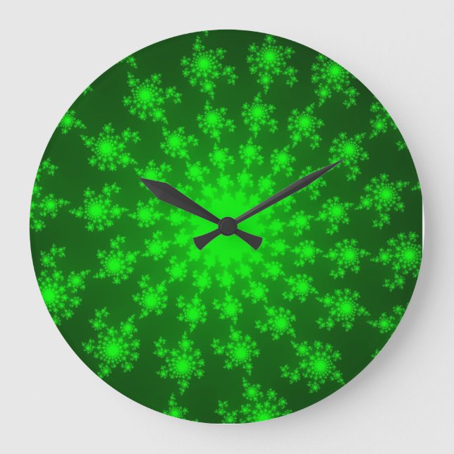 Bright Green Eye Large Clock (Front)