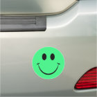 Bright Green Happy Face Magnet