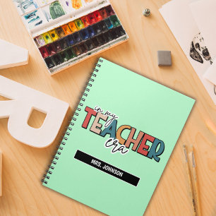 Bright Green in my teacher era quote Notebook