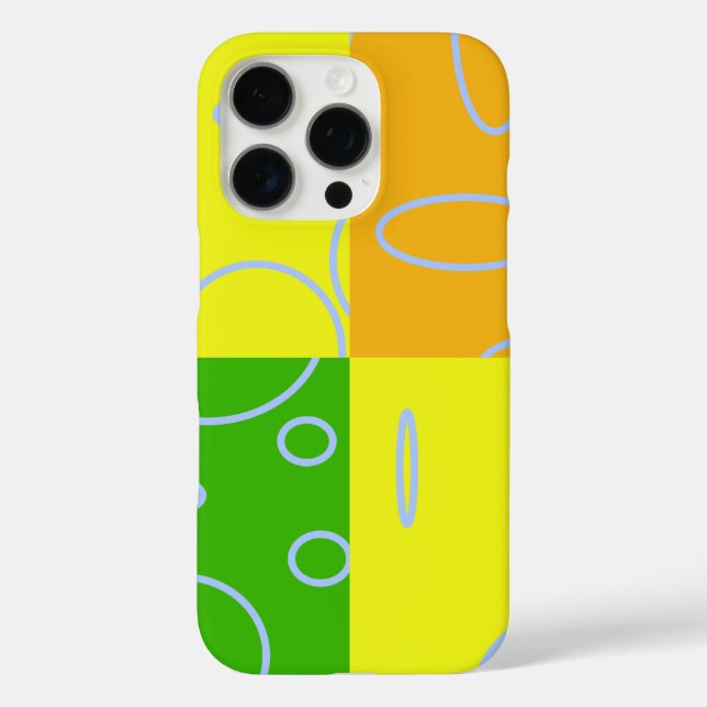 Bright Green Orange Yellow Light Blue Loop Case-Mate iPhone Case (Back)