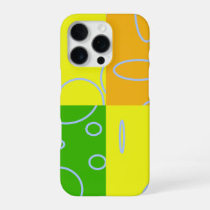Bright Green Orange Yellow Light Blue Loop iPhone 16 Pro Case