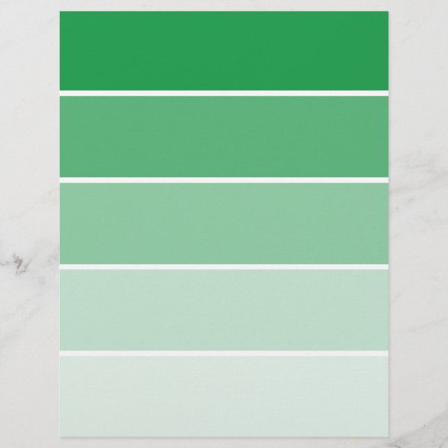 Bright Green Paint Samples (Front)