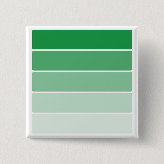Bright Green Paint Samples 15 Cm Square Badge (Front)