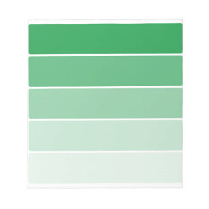 Bright Green Paint Samples Notepad