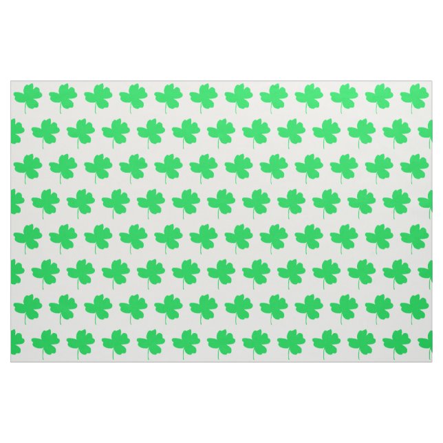 Bright Green Shamrock Shamrocks Fabric (Yard)