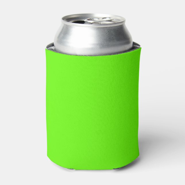 Bright green (solid colour)  can cooler (Can Front)