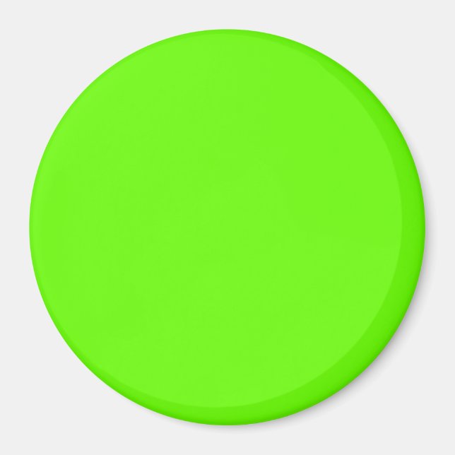 Bright green (solid colour)  magnet (Front)
