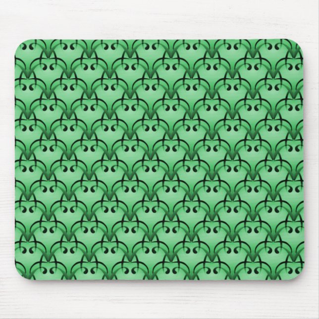 Bright Green Sophisticated Bliss Mousepad (Front)