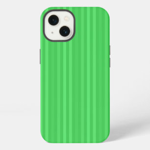 Bright Green Vertical Stripes Pattern iPhone 13 Case