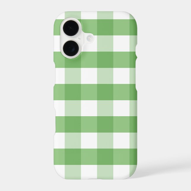 Bright Green White Classic Gingham (Back)