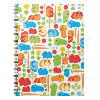 Bright Guinea Pig Patch Spiral Notebook