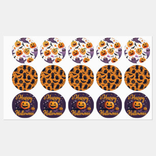 Bright Halloween Stickers – Fun Designs for Party!