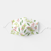 Bright Hand Drawn Christmas Mistletoe Pattern