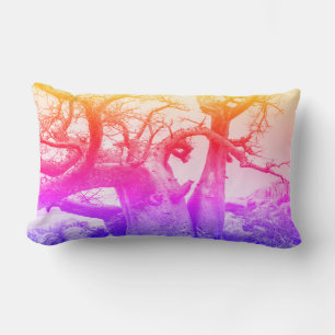 Bright Happy Colours Baobab Tree Pillow Cushion
