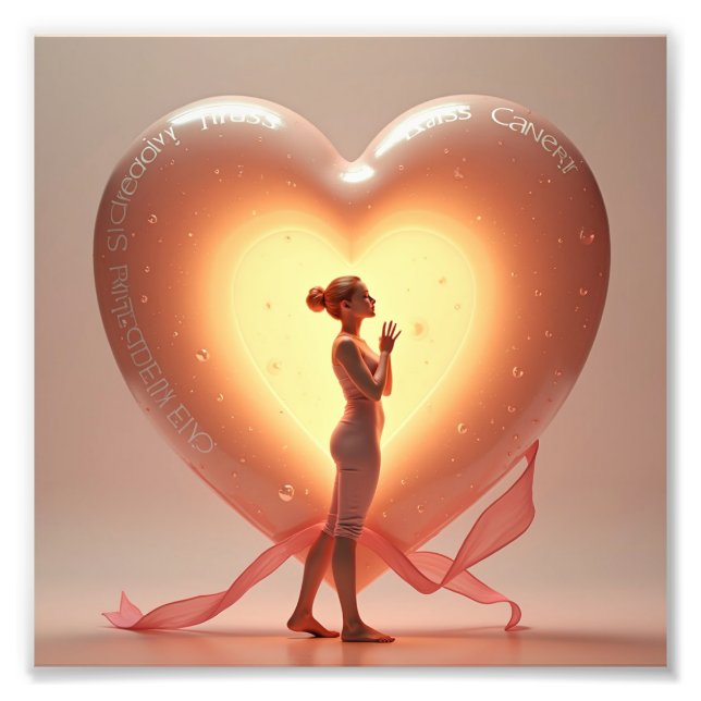 Bright heart photo print (Front)