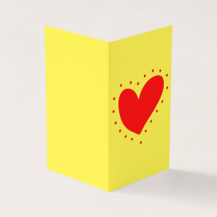 Bright Heart Platonic Valentine Notecard 25pk