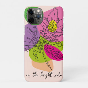 Bright Hibiscus Flower Line Art Case-Mate iPhone Case