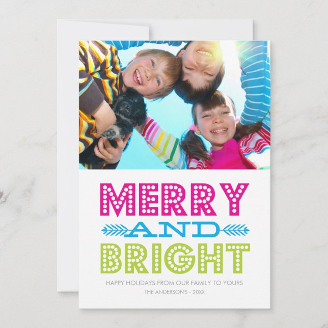 BRIGHT HOLIDAY | HOLIDAY PHOTO CARD (Front)