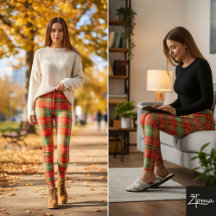 Bright Holiday Red Green Tartan Plaid