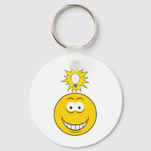 Bright Idea Face Key Ring