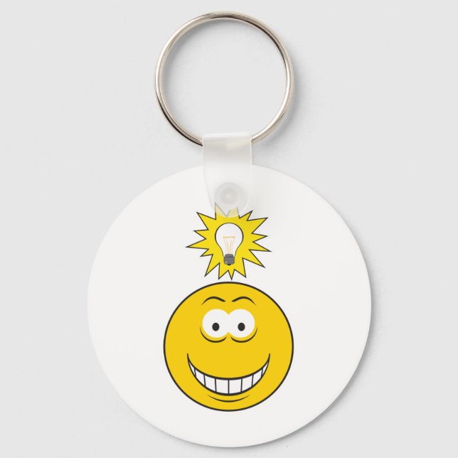 Bright Idea Face Key Ring (Front)