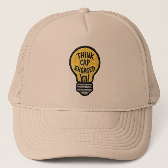 Bright Idea Hat – Funny Light Bulb Design (Front)