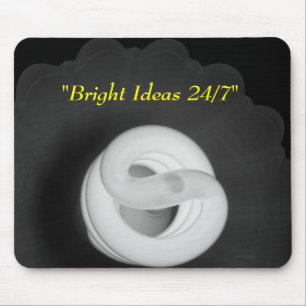 "Bright Ideas 24/7" - Electrical Lighting Mouse Pad