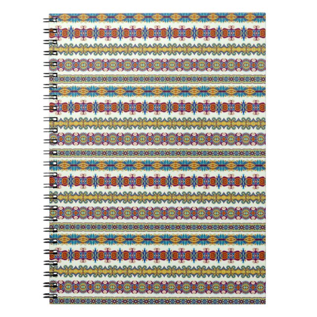 Bright Indian pattern Notebook (Front)