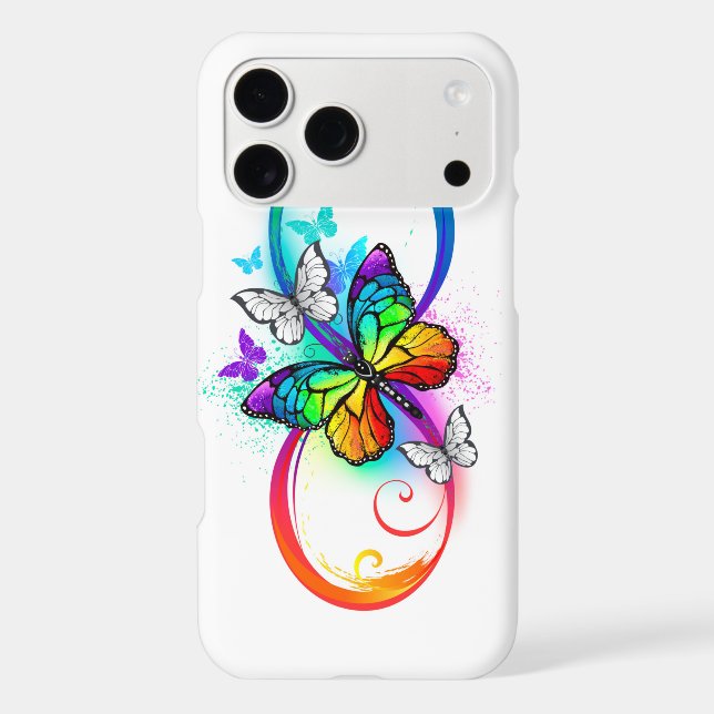 Bright infinity with rainbow butterfly (Back)