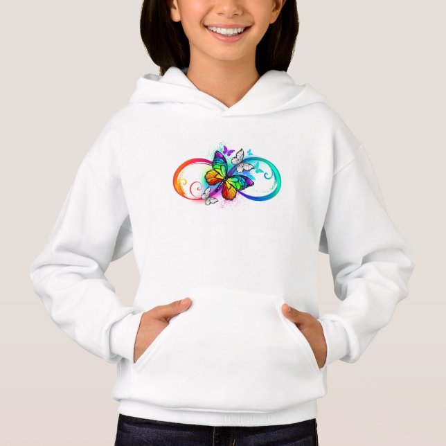 Bright infinity with rainbow butterfly (Front)