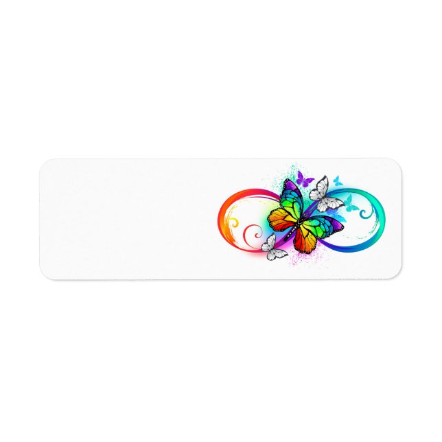 Bright infinity with rainbow butterfly (Front)