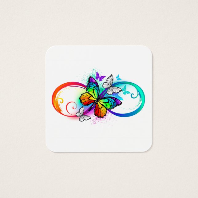 Bright infinity with rainbow butterfly (Front)