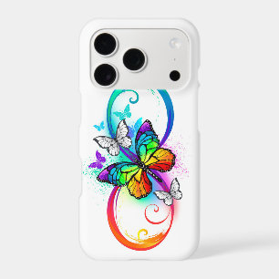 Bright infinity with rainbow butterfly