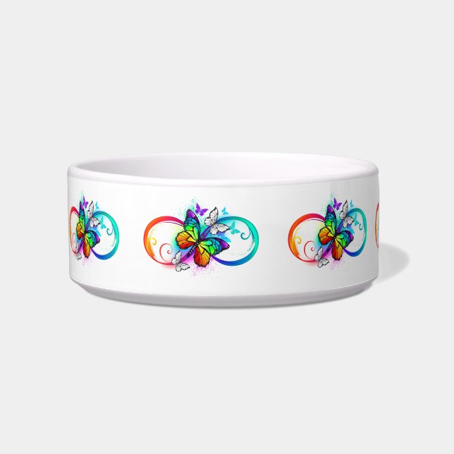 Bright infinity with rainbow butterfly bowl (Front)