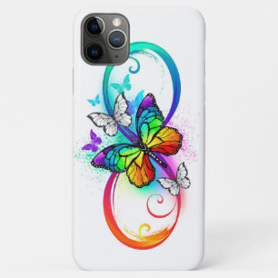 Bright infinity with rainbow butterfly Case-Mate iPhone case