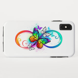 Bright infinity with rainbow butterfly Case-Mate iPhone case