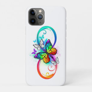 Bright infinity with rainbow butterfly Case-Mate iPhone case