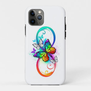 Bright infinity with rainbow butterfly Case-Mate iPhone case